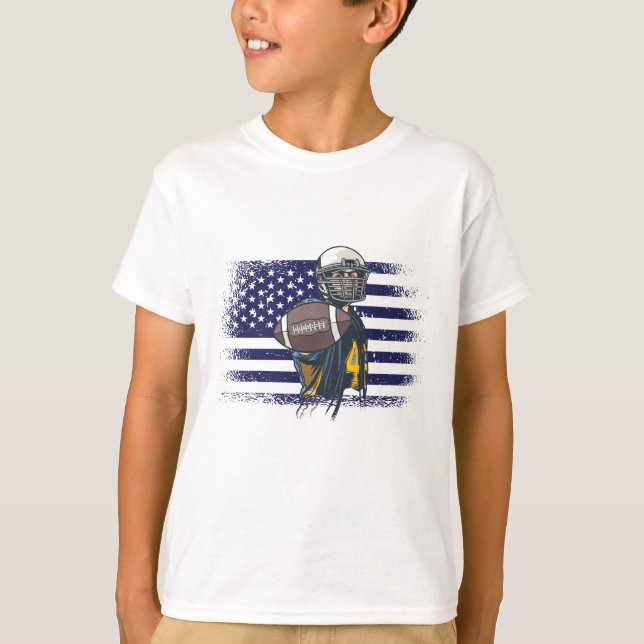 American Football Fan Jersey Shirt USA Flag (Front)