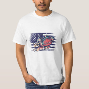 American Football Fan Jersey Shirt USA Flag