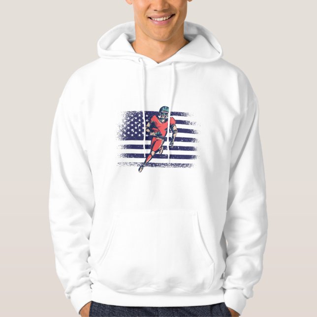 American Football Fan Jersey Shirt USA Flag (Front)