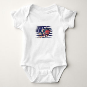 American Football Fan Jersey Shirt USA Flag