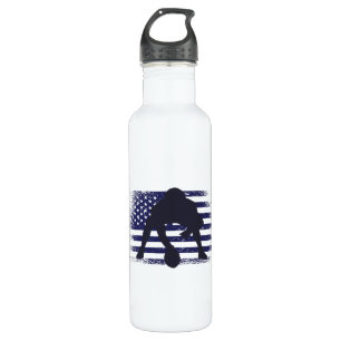 American Football Fan Jersey Shirt USA Flag 710 Ml Water Bottle