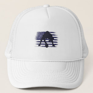 American Football Fan Jersey Shirt USA Flag Trucker Hat