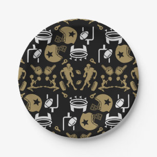 American Football Fan Paper Plate