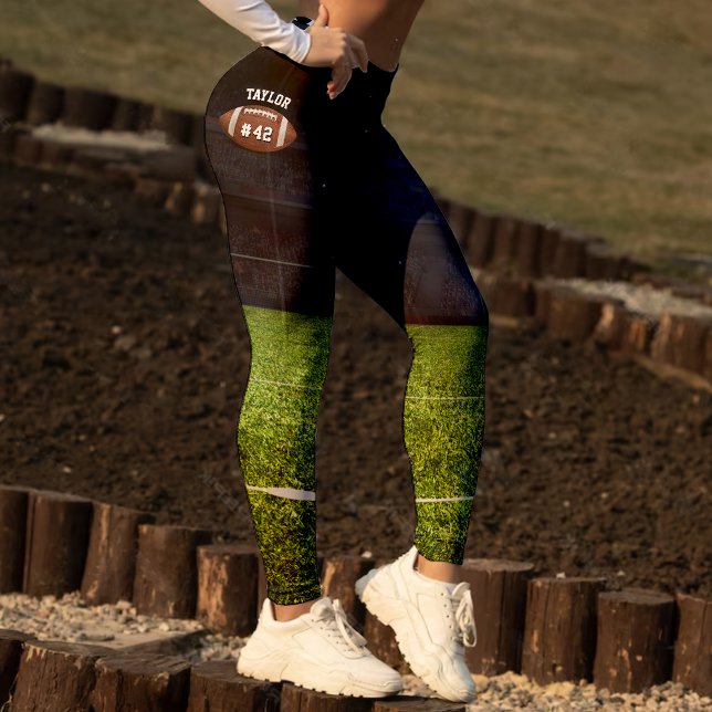 American Football Field Name Team Jersey Number Leggings (American Football Field Name Team Jersey Number Leggings)
