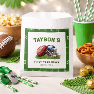 American Football First Year Down 1st Birthday Favour Bags