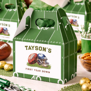 American Football First Year Down 1st Birthday Favour Box