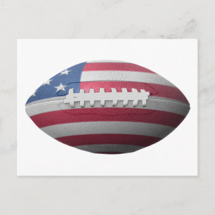 American Football Flag Postcard