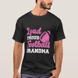 American Football Gandmother Player Football Grand T-Shirt