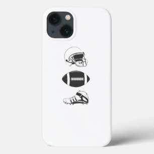 American Football Gear Silhouette   Helmet Ball  iPhone 13 Case