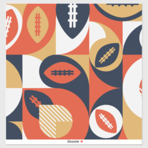 American Football Geometric Pattern