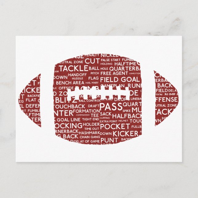american football gifts postcard (Front)