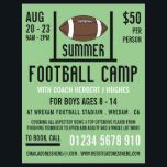 American Football & Goal Football Camp Advertising Flyer<br><div class="desc">American Football & Goal,  Football Camp Advertising Flyers By The Business Card Store.</div>