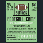 American Football & Goal Football Camp Advertising Flyer<br><div class="desc">American Football & Goal,  Football Camp Advertising Flyers By The Business Card Store.</div>