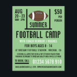 American Football & Goal Football Camp Advertising Flyer<br><div class="desc">American Football & Goal,  Football Camp Advertising Flyers By The Business Card Store.</div>