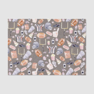 American Football Grey texture   Pattern Tissue Paper
