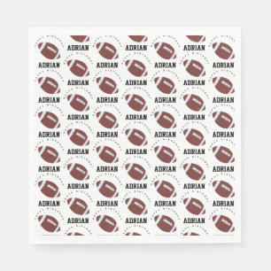 American Football Gridiron Ball Birthday Party Napkin