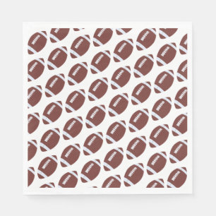 American Football Gridiron Ball Pattern Napkin