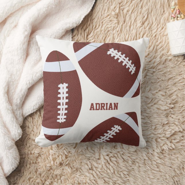 American Football Gridiron Ball Personalised  Cushion (Blanket)