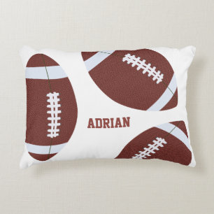 American Football Gridiron Ball Personalised Decorative Cushion