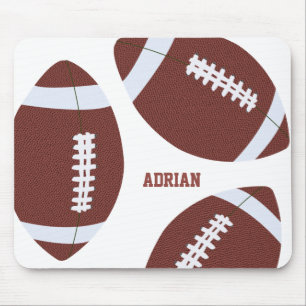 American Football Gridiron Ball Personalised Mouse Mat