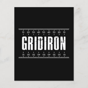 American football gridiron flyer
