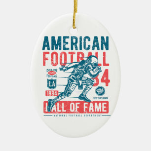 American Football Hall Of Fame Ceramic Tree Decoration