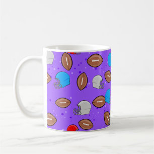 American Football - Helmet & Ball Seamless Pattern Coffee Mug