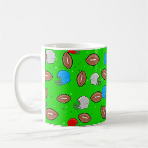 American Football - Helmet & Ball Seamless Pattern Coffee Mug