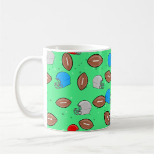 American Football - Helmet & Ball Seamless Pattern Coffee Mug