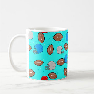 American Football - Helmet & Ball Seamless Pattern Coffee Mug