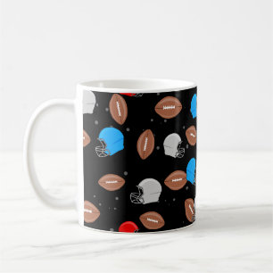 American Football - Helmet & Ball Seamless Pattern Coffee Mug