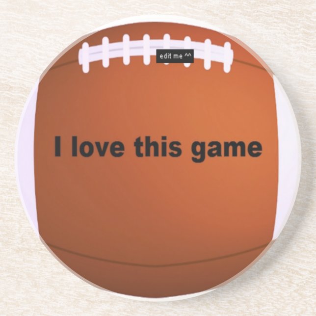 American Football: I Love This Game Coaster (Front)