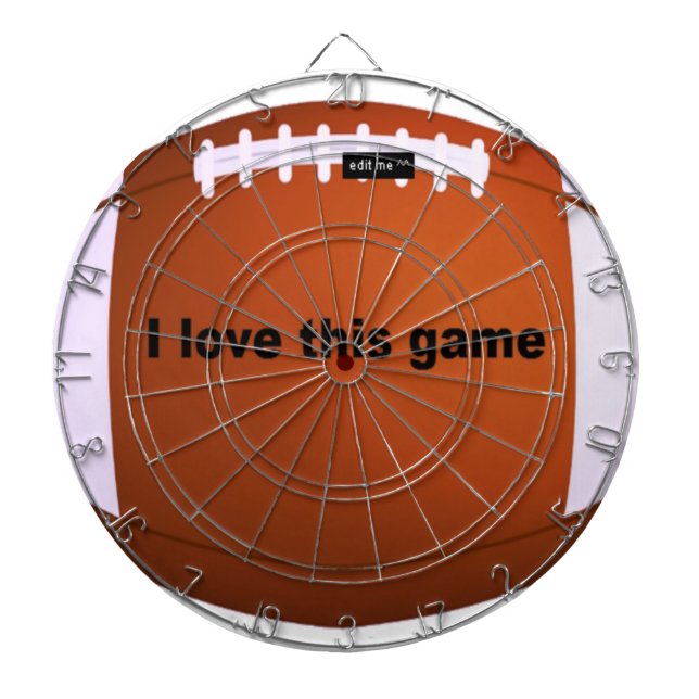 American Football: I Love This Game Dartboard (Front)