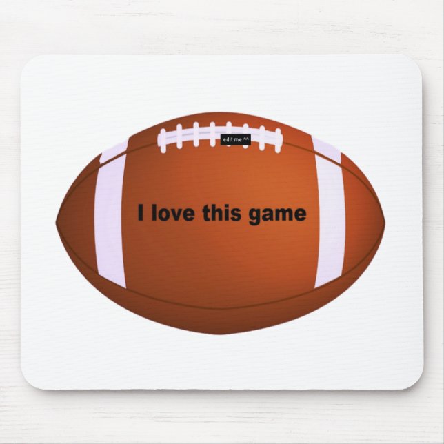 American Football: I Love This Game Mouse Mat (Front)