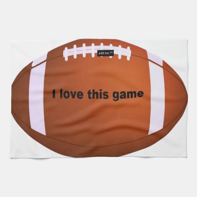 American Football: I Love This Game Tea Towel (Horizontal)
