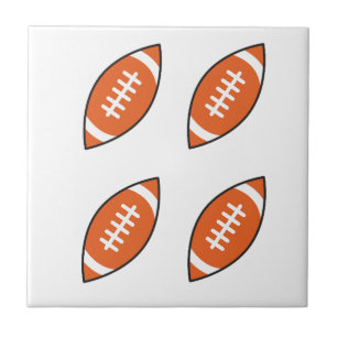American football illustration pattern throw pillo tile