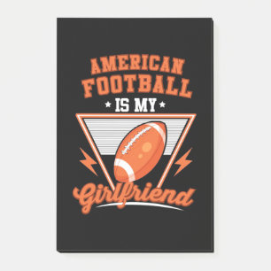 American Football Is My Girlfriend Post-it Notes
