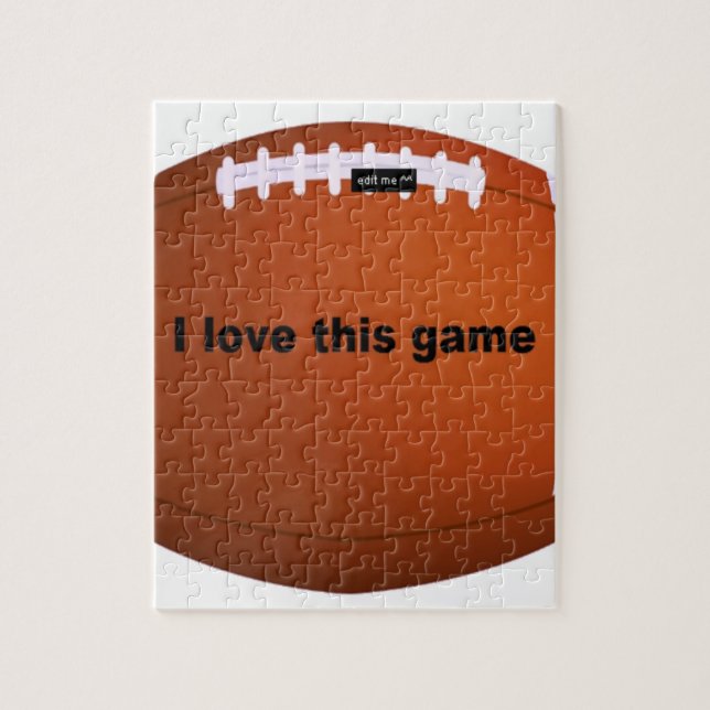 American football jigsaw puzzle (Vertical)