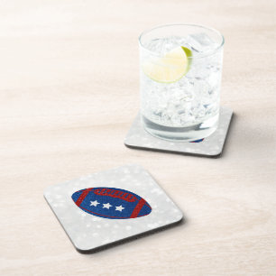 American Football July 4th Glitter Coaster