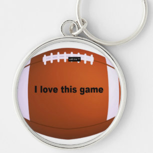 American football key ring