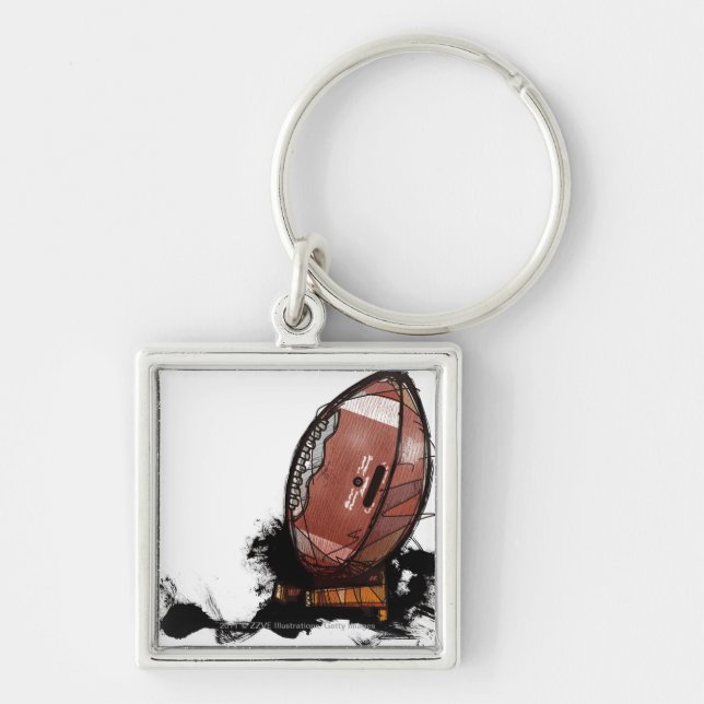 American football key ring (Front)