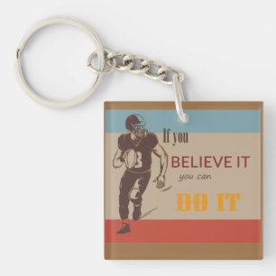 american football key ring
