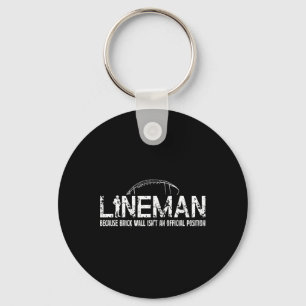 American Football Lineman Key Ring