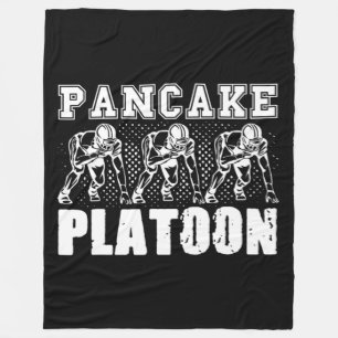 American Football Lineman Pancake Platoon Player S Fleece Blanket