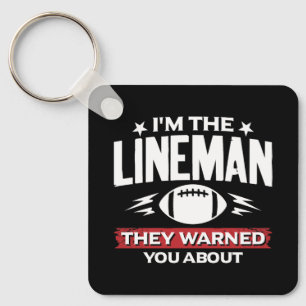 American Football Lineman They Warned You About Key Ring