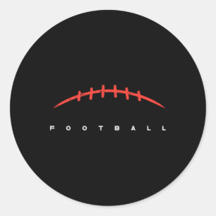 American Football Lines Cool Sports Player Men Wom Classic Round Sticker