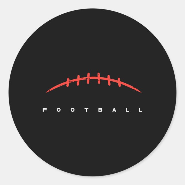 American Football Lines Cool Sports Player Men Wom Classic Round Sticker (Front)