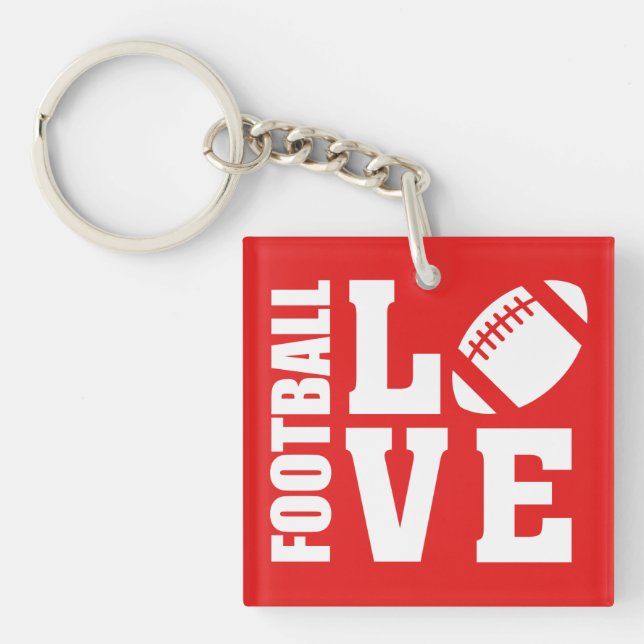 American Football Love Key Ring (Front)