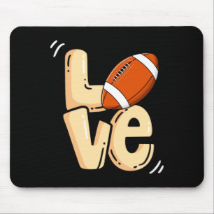 American Football Love Valentines Rugby Srts Pl _1 Mouse Mat