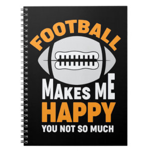 American Football Makes Me Happy Notebook